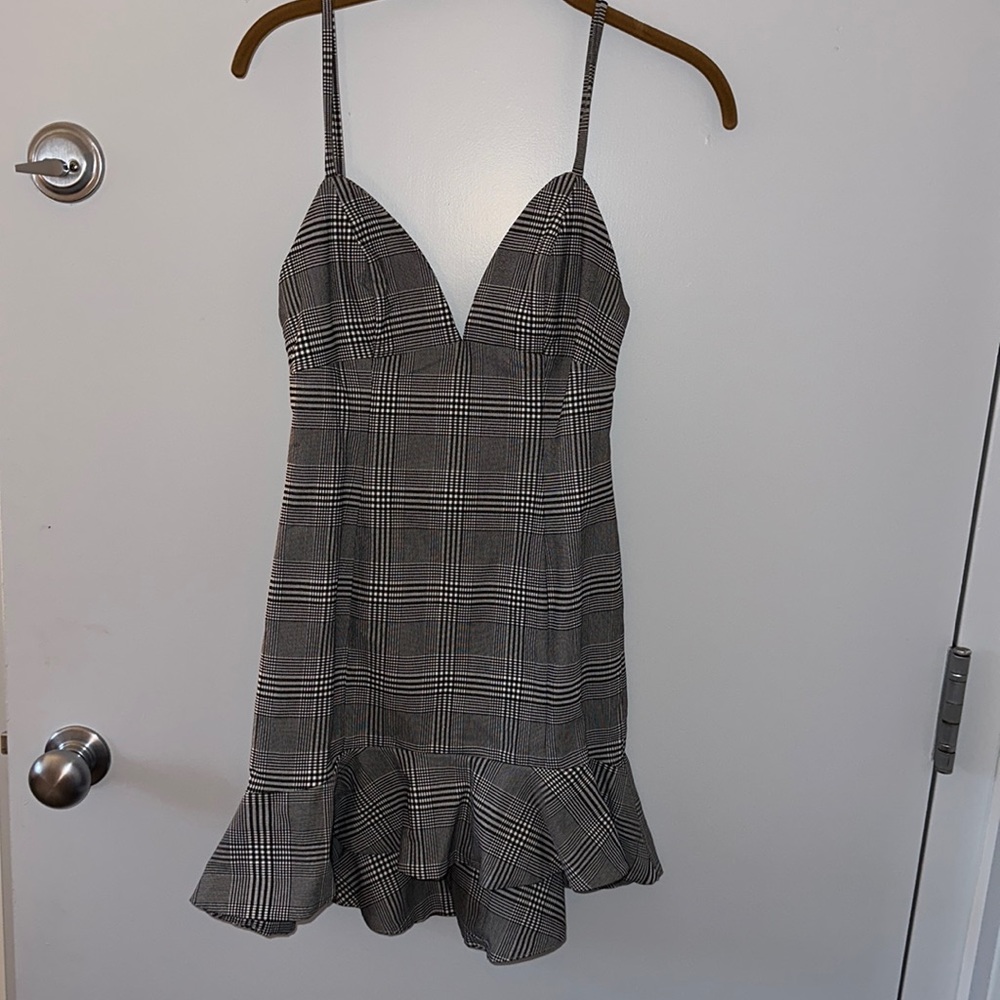 NBD Plaid Dress Size S